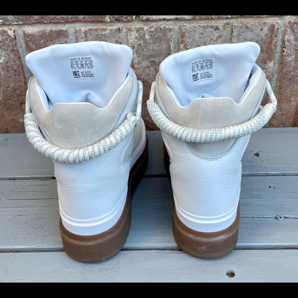 Ivy Park Super Sleek Leather Boot adidas High Top Sneakers - Picture 6 of 10